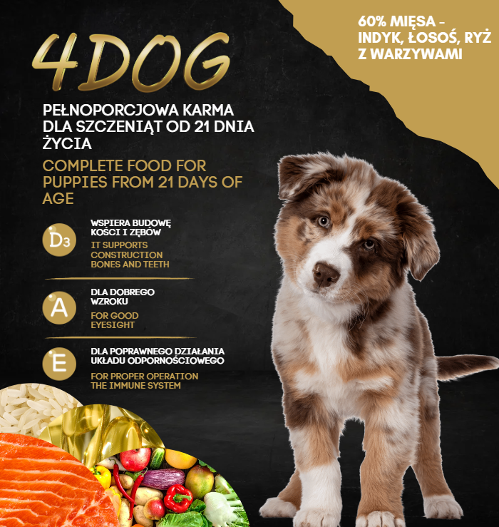 Premium klasės šuniukams nuo 21 dienos